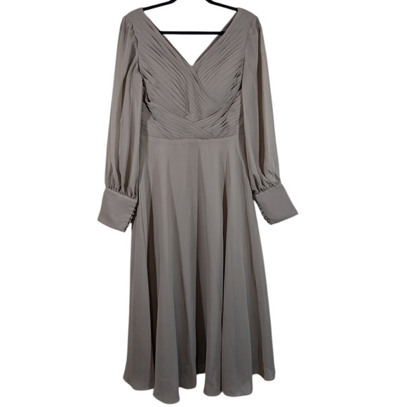 JJ’s House Taupe Dress Size 10 - Picture 1 of 7
